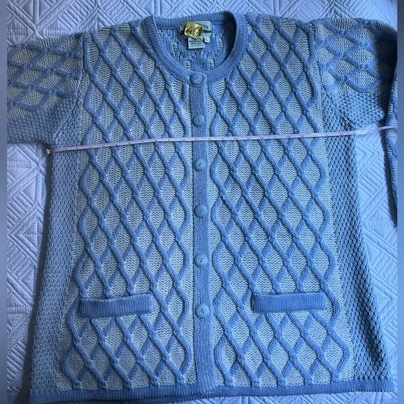 Aran Crafts cardigan - size L EUC 100% merino wool
